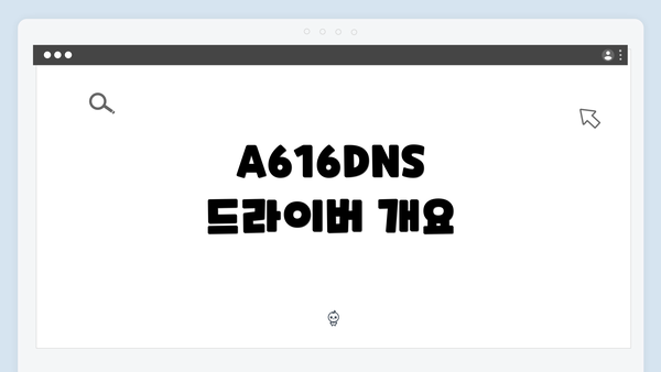 A616DNS 드라이버 개요