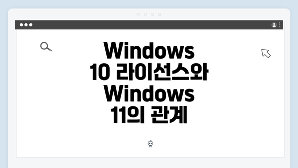 Windows 10 라이선스와 Windows 11의 관계