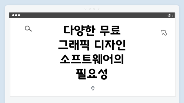 다양한 무료 그래픽 디자인 소프트웨어의 필요성