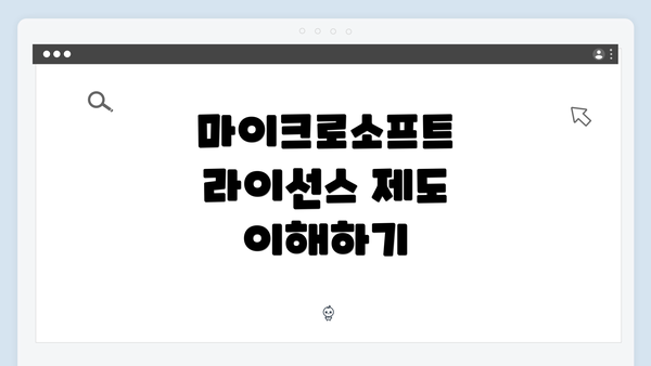 마이크로소프트 라이선스 제도 이해하기