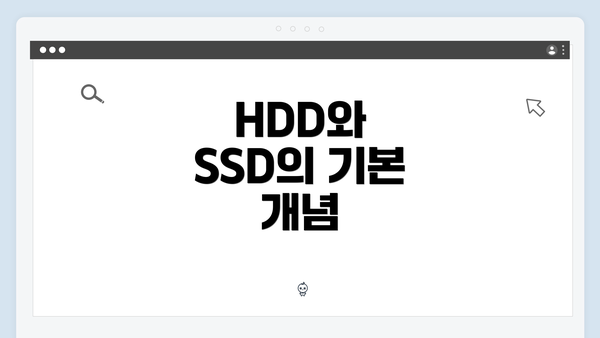 HDD와 SSD의 기본 개념