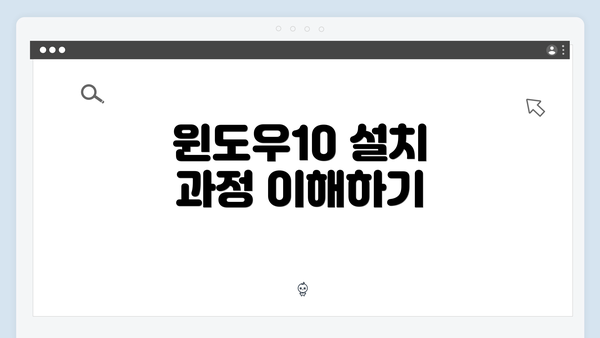 윈도우10 설치 과정 이해하기