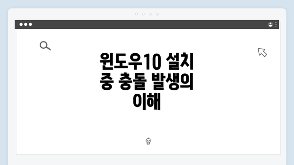 윈도우10 설치 중 충돌 발생의 이해
