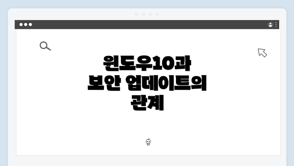 윈도우10과 보안 업데이트의 관계