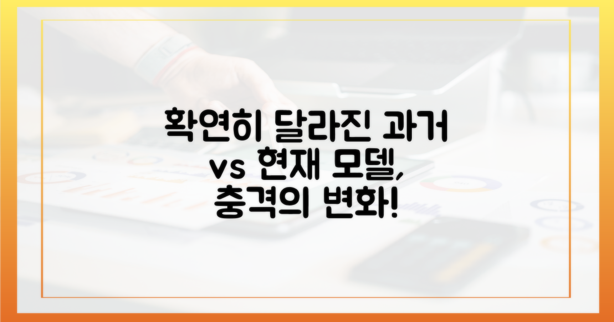 과거 모델과 확연한 차이