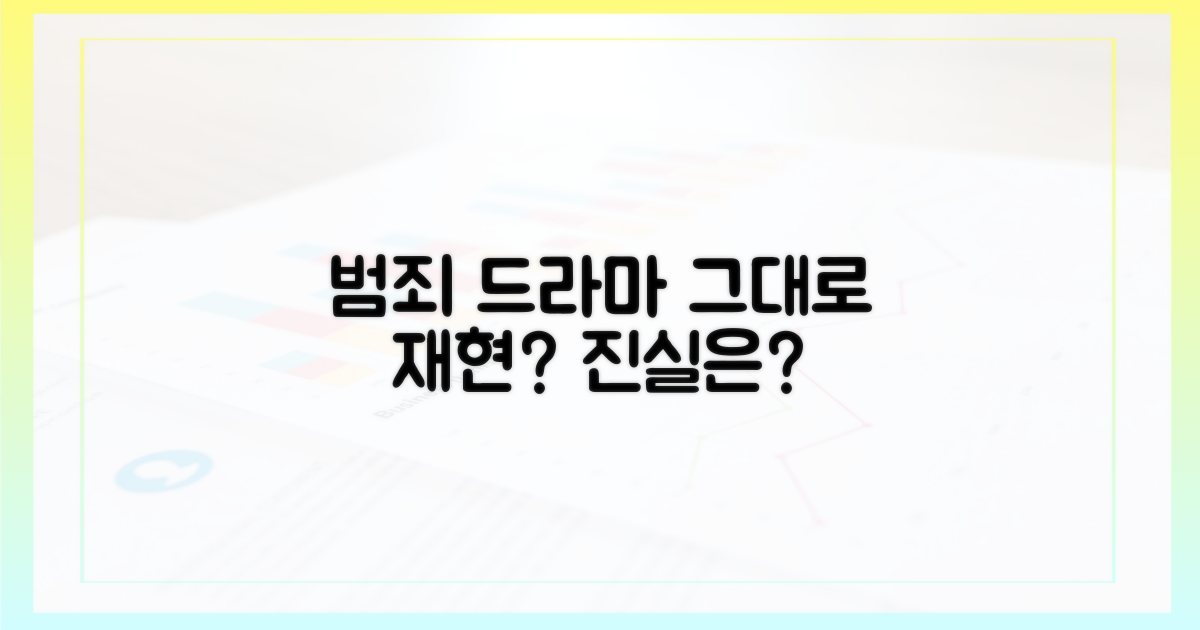 범죄 드라마 그대로 재현?