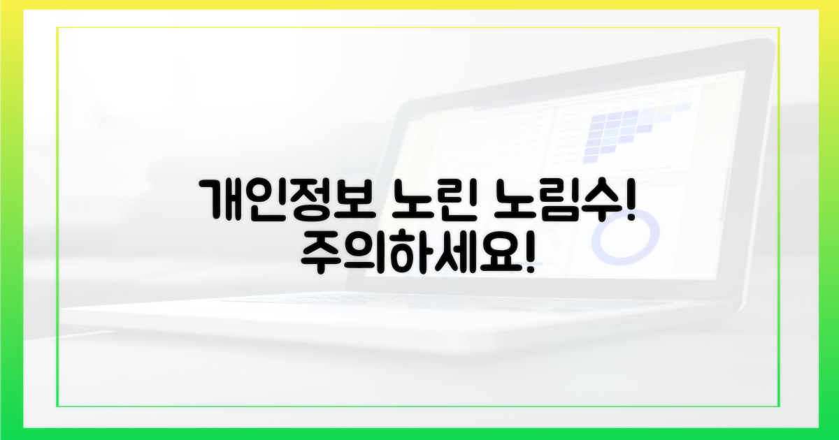 개인정보 노린 노림수