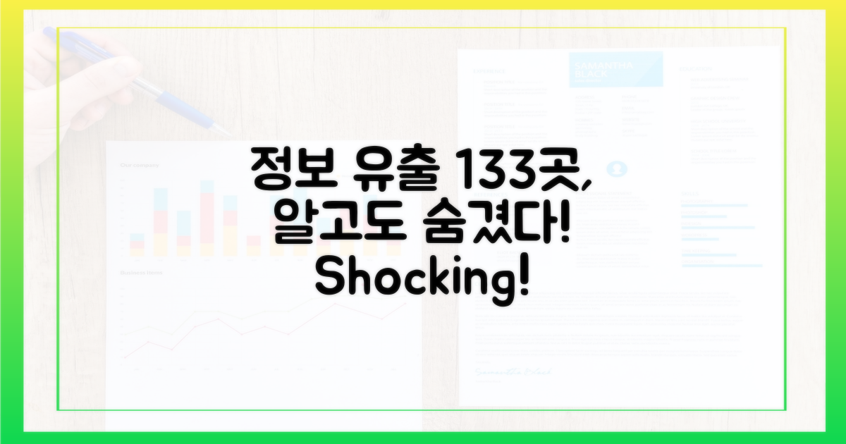133곳, 정보 유출 알고도 '숨겼다