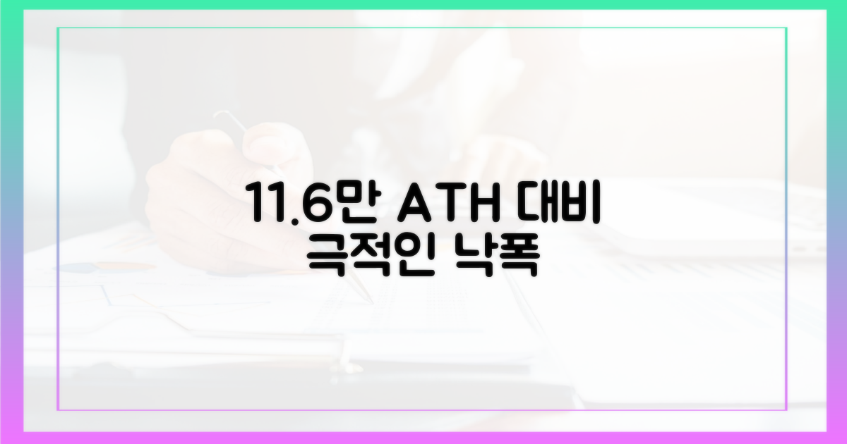 11.6만 달러: 과거 최고점 대비