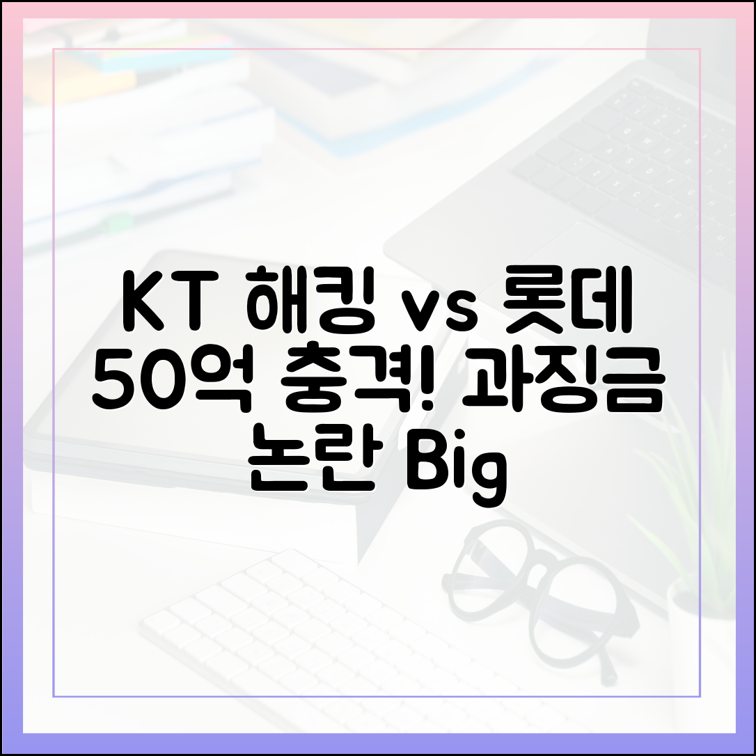 KT 해킹 과징금 vs 롯데카드 50억 논란, 충격!