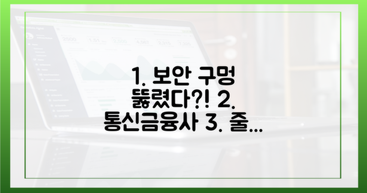 통신·금융사, 줄줄이 보안 구멍?