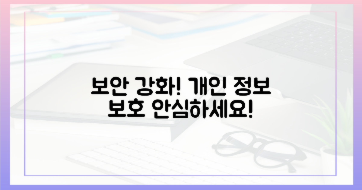 보안 강화, 개인정보 보호