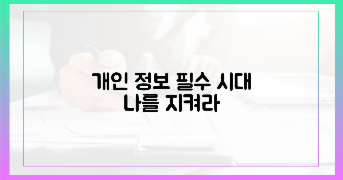 개인 정보 보호, 이제는 필수입니다.