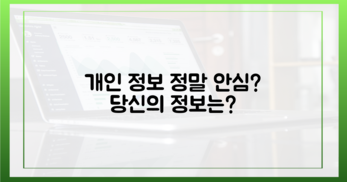 개인 정보, 안심할 수 있나?