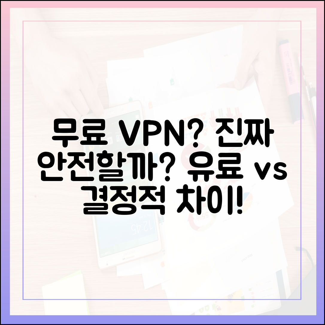 무료 VPN, 정말 안전할까? 유료와 결정적 차이!