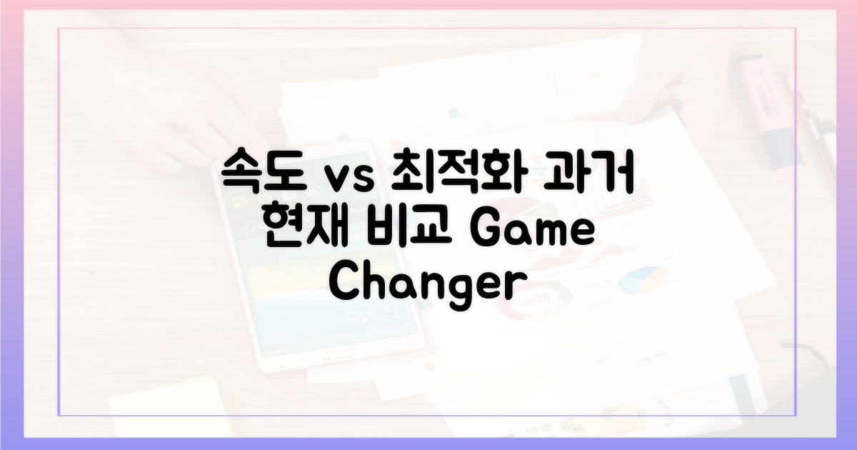 과거 속도 vs 현재 최적화