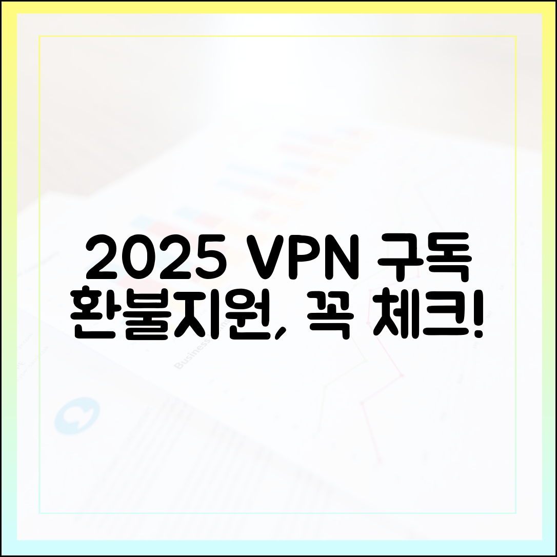 2025 VPN 구독, 환불/지원 범위 체크 필수일까?