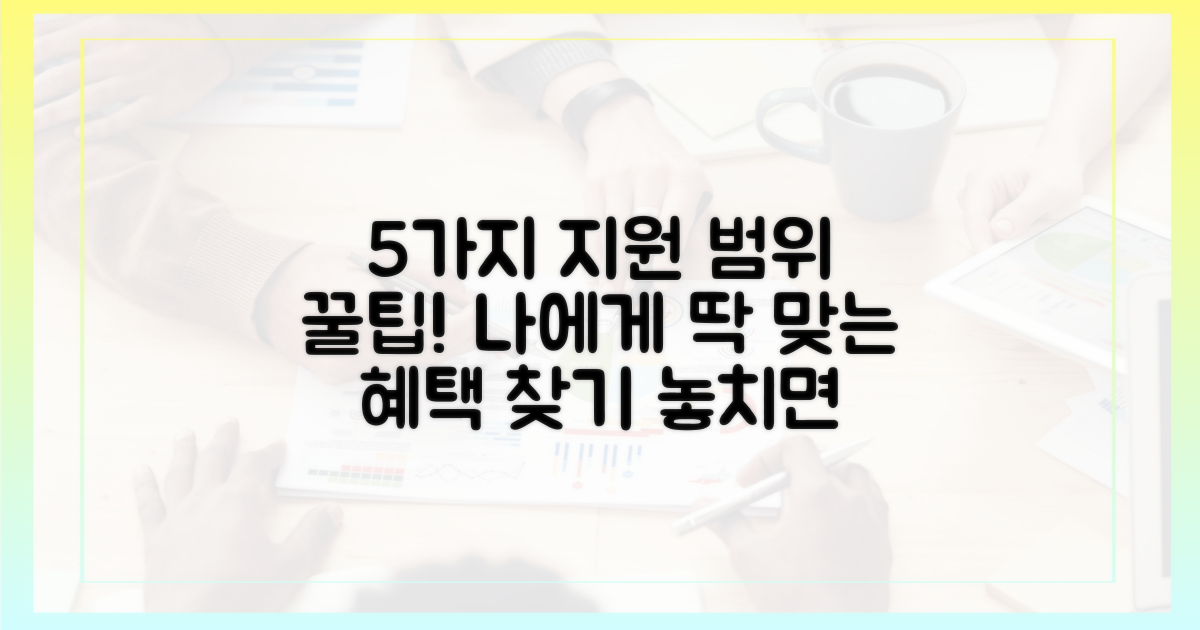 5가지 지원 범위 확인 항목
