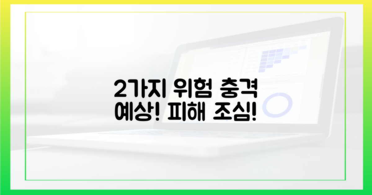 2가지 심각한 결과 예상