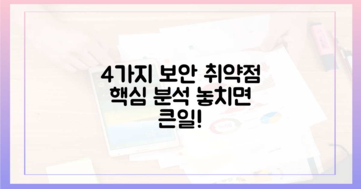 4가지 보안 취약점 분석