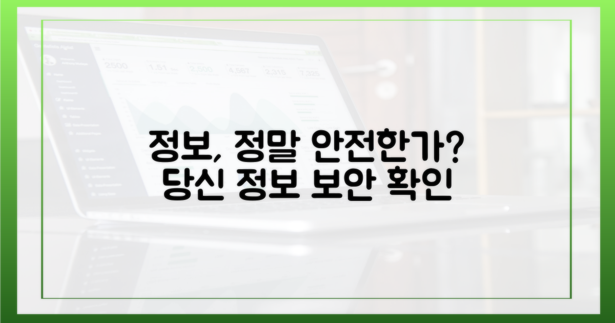 당신의 정보, 정말 안전한가?