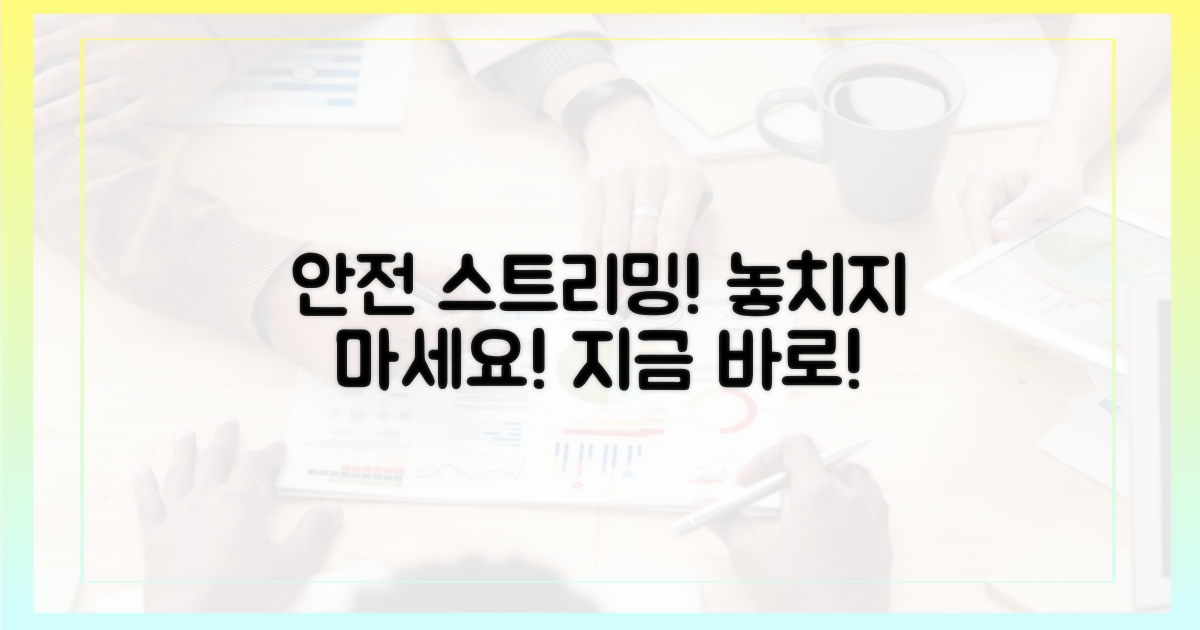 안전하게 스트리밍을 즐기세요!