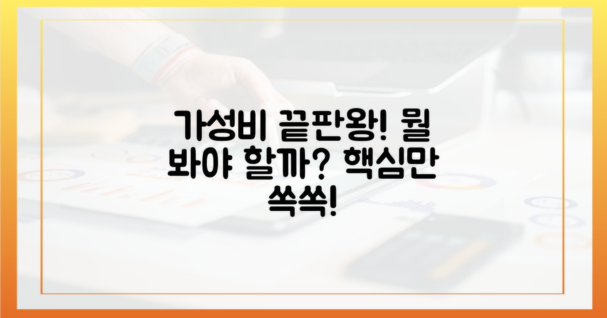 가격 대비 성능, 무엇을 봐야 할까?