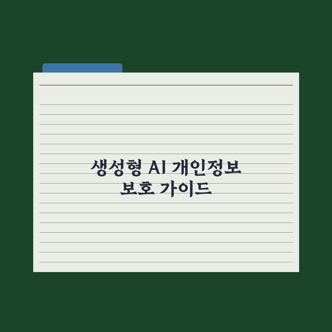 생성형 AI 이용자 궁금증 해소…정부 '개인정보 보호 가이드' 완벽가이드